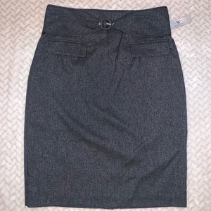*NWT* Womens Cross Dye Skirt -Size 12. Charcoal Gray. Black